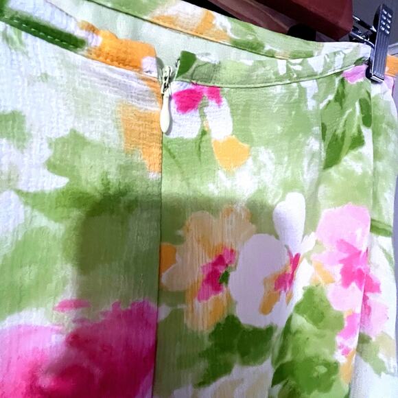 Emma James Skirt SZ 10 Petite Hi Lo Pastel Water Colors Fairy Whimsey Romantic - Picture 6 of 12